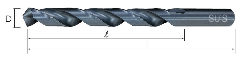 D-101 Straight Shank Twist Drills - SU'S HSS DRILL
