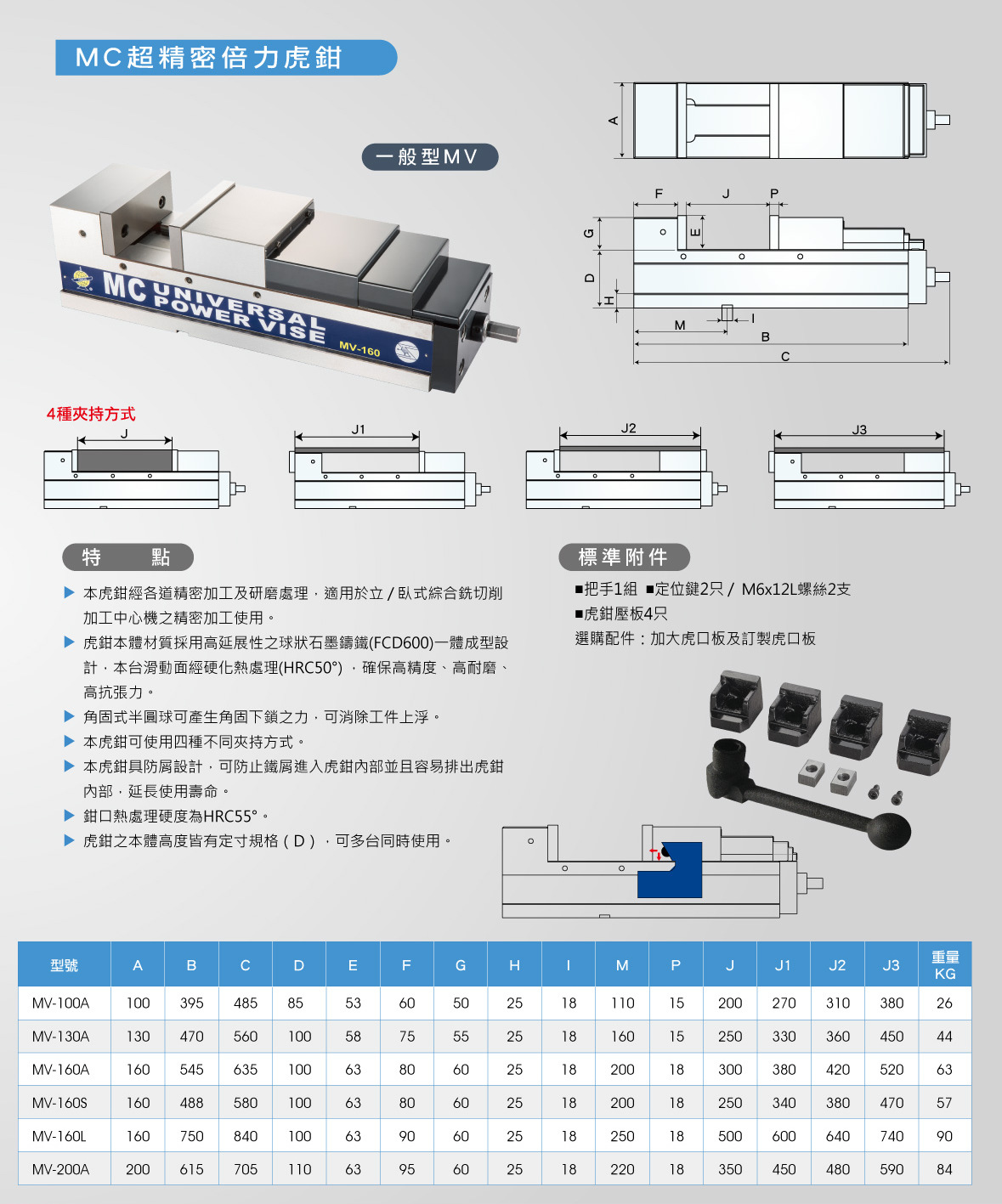 MV - CNC PREICISION MACHINE VISE