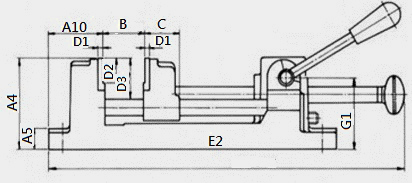 CVK-A QUICK GRIP DRILL PRESS VISE A TYPE