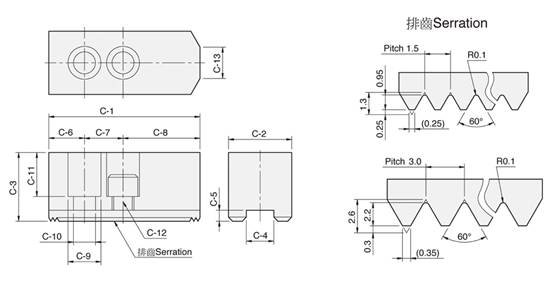Soft jaw for hydraulic power chuck SIZE